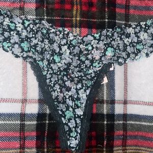 Victoria Secret Floral Lace thong. Purchase one and received two more for free!